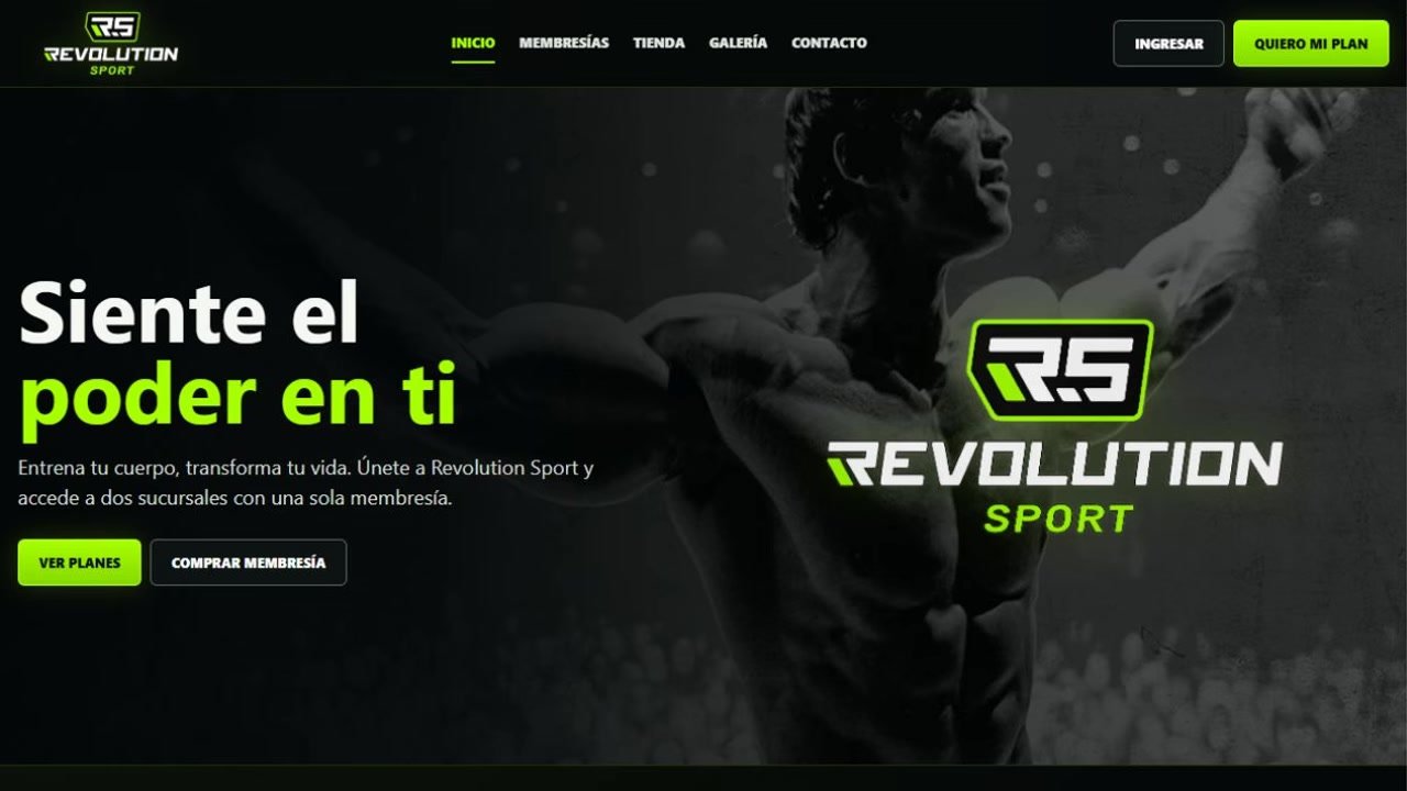 Web de Revolution Sport
